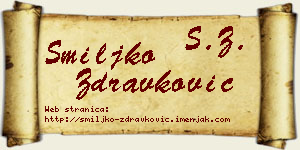 Smiljko Zdravković vizit kartica